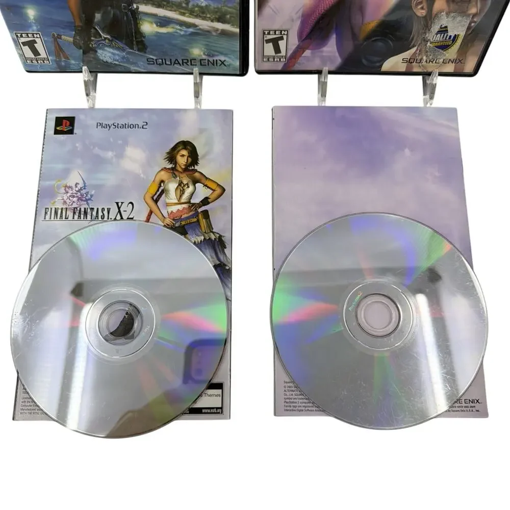 PS2 Final Fantasy X & X-2 Game Lot PlayStation 2 Square Enix RPG Tested CIB
